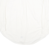 CHAPS Mens White Shirt XL Cotton Blend Button Down Crest Embroidered Pocket