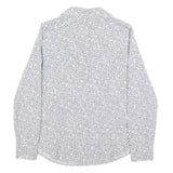LEVI'S Womens White & Black Printed Shirt M Long Sleeve Cotton Casual