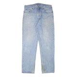 CARHARTT Mens Jeans Blue Regular Straight Denim Light W34 L31 Zip Closure