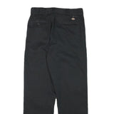 DICKIES Mens Cotton Blend Black Regular Fit Straight Leg Trousers W29 L30
