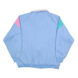 NORTHERN SPIRIT Womens Blue & Pink Collared Sweatshirt M Colourblock Zip Front