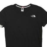 THE NORTH FACE Mens Black V Neck Short Sleeve T-Shirt S Cotton Blend Casual