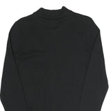 NIKE Mens Black Jacket S Cotton Blend Plain Zip Sportswear Casual Comfortable