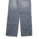 WESTERN SHANE Mens Regular Fit Blue Denim Cotton Blend Jeans W30 L31 Zip Pockets