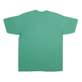 HANES Mens Green Vessels 1990 Graphic T-Shirt L Short Sleeve Crew Neck Vintage