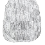 MICHAEL KORS Womens Black & White Printed Sleeveless Zip Top M Stylish Women