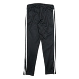 ADIDAS Mens Joggers Black & White Slim Tapered XS W28 L28 Cotton Blend