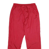 PRO PLAYER Mens Joggers Red XL W32 L32 Nylon Regular Tapered Drawstring