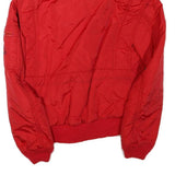 HEAD Mens Red Jacket S Polyester Blend Plain Zip Closure Casual Sport Style
