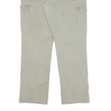 CARHARTT Mens Cotton Blend Beige Relaxed Straight Trousers W34 L32 Workwear