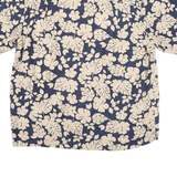 HIGH SIERRA Mens Blue & Cream Floral Linen Shirt XL Casual Summer Beachwear