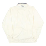 K-WAY Mens White & Navy Casual Jacket M Polyester Blend Plain Zip Fastening