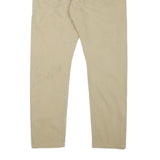 LEVI'S Mens Slim Beige Cotton Blend Zip Trousers W33 L28 Casual Classic