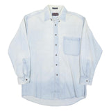 ROUNDTREE AND YORKE Mens Light Blue Shirt Cotton Blend XL Casual Button Down
