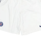 NIKE Mens White Sports Casual Shorts L W26 Paris Print Elastic Waistband