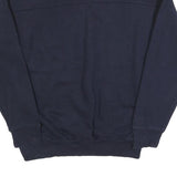 ADIDAS Mens Black Crew Neck M Sweatshirt Logo Print Cotton Blend Casual
