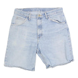 WRANGLER Mens Shorts Blue Casual Denim L W33 Light Wash