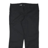 DICKIES Womens Polyester Blend Black Regular Fit Straight Leg Trousers W40 L31