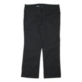 DICKIES Womens Polyester Blend Black Regular Fit Straight Leg Trousers W40 L31
