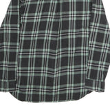 VANS Mens Black & Green Check Shirt M Long Sleeve Cotton Casual Button Pocket