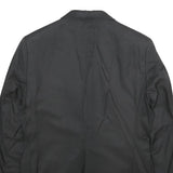 ANTHONY MORATO Mens Black Cotton Blend Jacket S Button Plain Classic Stylish