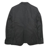 ANTHONY MORATO Mens Black Cotton Blend Jacket S Button Plain Classic Stylish