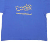 HANES Mens Blue Eagle Pack Premium Pet Food Graphic T-Shirt XL Short Sleeve Crew