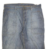 REWARD Mens Denim Blue Casual Shorts L W38 Cotton Blend Comfortable Fit