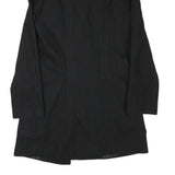 ZARA BASIC Womens Black Wool Blend Jacket M Button Closure Elegant Classic