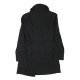 ZARA BASIC Womens Black Wool Blend Jacket M Button Closure Elegant Classic