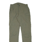 46 NORD Mens Cotton Blend Green Slim Tapered Trousers W27 L32 Casual Outdoor Zip