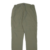 46 NORD Mens Cotton Blend Green Slim Tapered Trousers W27 L32 Casual Outdoor Zip