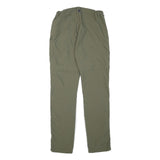 46 NORD Mens Cotton Blend Green Slim Tapered Trousers W27 L32 Casual Outdoor Zip