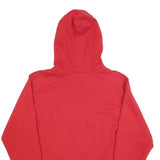 CHAMPION Mens Red Pullover Hoodie S Cotton Blend Jersey Drawstring Kangaroo