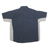 DICKIES Womens Blue & Grey Workwear Cotton Blend Shirt XL Casual Utility