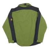 JACK WOLFSKIN Mens Green & Black Outdoor Jacket XS Polyester Blend Zip