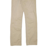 POLO RALPH LAUREN Mens Regular Fit Beige Cotton Blend Trousers W32 L34 Zip