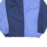 CAPRICO Mens Blue & Navy Outdoor Nylon Jacket M Athletic Colourblock Zip Pockets
