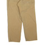 CARHARTT Mens Cotton Blend Beige Regular Fit Straight Leg Trousers W32 L27