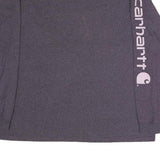 CARHARTT Womens Grey Long Sleeve Crew Neck T-Shirt XL Sleeve Print