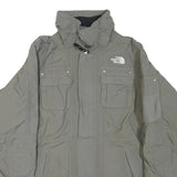 THE NORTH FACE Womens Grey Jacket S Polyester Blend Outdoor Zip Pocket