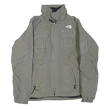 THE NORTH FACE Womens Grey Jacket S Polyester Blend Outdoor Zip Pocket