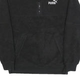 PUMA Mens Black Plain Pullover Polyester Jumper M Sportswear Lightweight