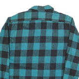 ST JOHNS BAY Mens Blue & Black Checked Shirt XL Casual Button-Down Long Sleeve