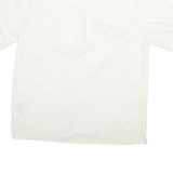 JOS A BANK Mens White XL Short Sleeve Cotton Blend Shirt Casual Relaxed Fit