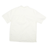 JOS A BANK Mens White XL Short Sleeve Cotton Blend Shirt Casual Relaxed Fit