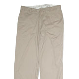 CHAPS Mens Cotton Blend Beige Regular Straight Trousers W36 L32 Casual Classic