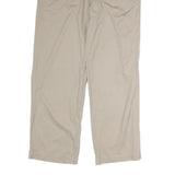 CHAPS Mens Cotton Blend Beige Regular Straight Trousers W36 L32 Casual Classic