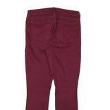 GAP Womens Slim Skinny Jeans Burgundy Cotton Blend W27 L27 Legging Skimmer