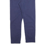 CALVIN KLEIN JEANS Womens Cotton Blend Blue Slim Slim Leg Trousers W30 L28